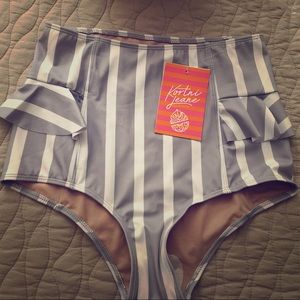 Kortni Jeane Side Ruffle Swim Bottoms